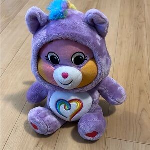 Care Bears 12.5" Snuggle Friends-Togetherness-w/Hoodie Multi-colored, Gold Wings